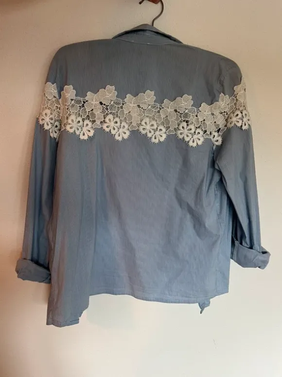 Damenbluse transparent