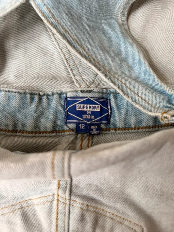 Denim korte tuinbroek superdry