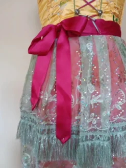 Dirndl pink, gelb Gr.XS
