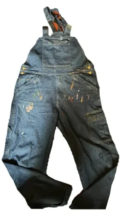 DIY Paint Splatter Denim Overalls