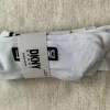 DKNY Weiße Crew Socken mit Logo Herren Socken Sport Socken Gr 40-45 3er Packung Neu