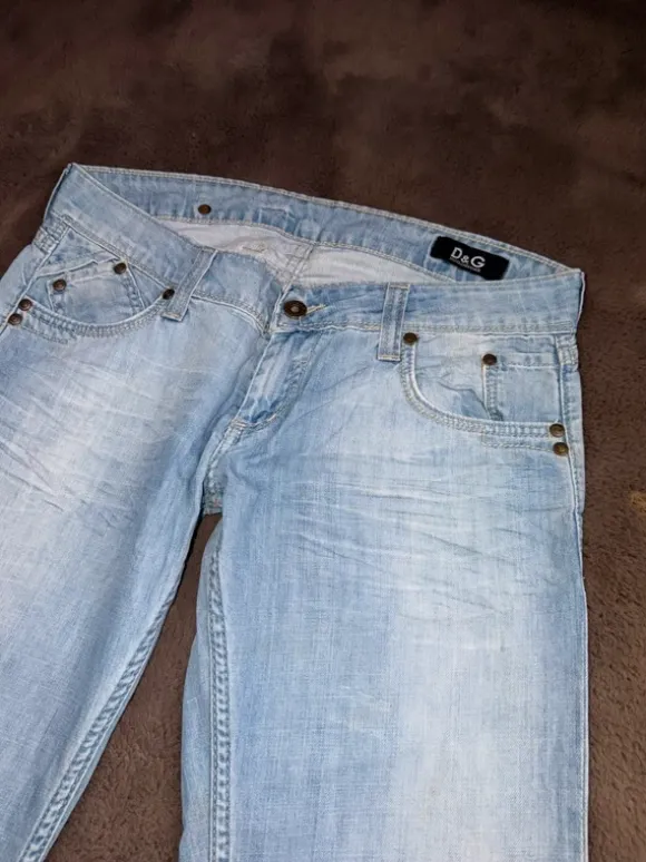 Dolce & Gabbana Vintage Low waist Denim Blau in W | 30