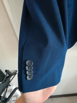 Donder blauwe mannen blazer
