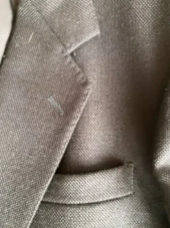 Donkerblauwe blazer zuivere scheerwol