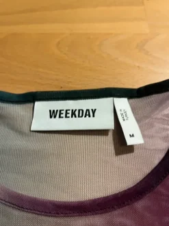 durchsichtiges Mesh Langarmtop weekday