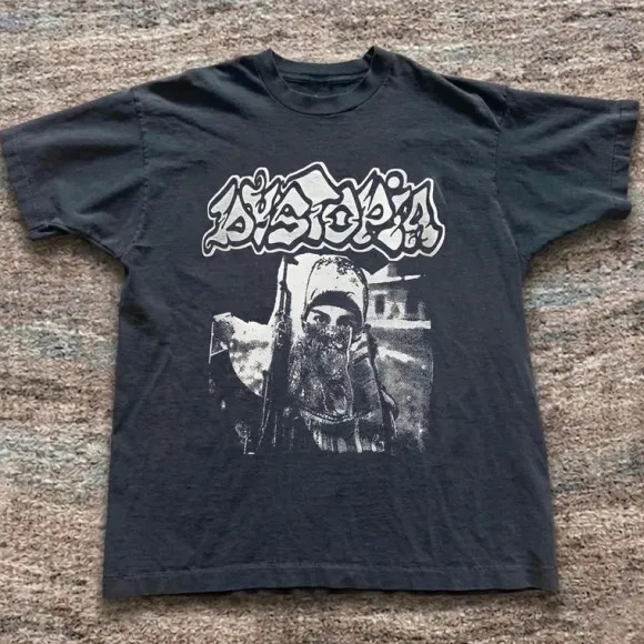 Dystopia black band tee