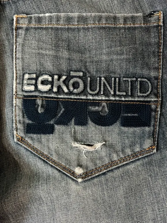 Ecko Unltd baggy denim shorts Y2K size 34