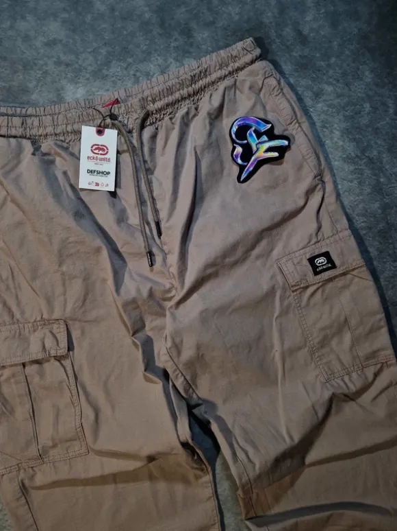 Ecko UNLTD Cargo Pants Khaki | Baggy Fit | Größe XXL