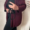 Eleganter Blazer Weinrot
