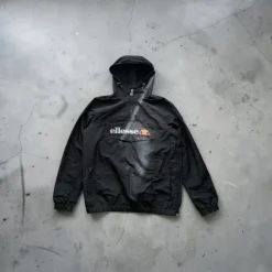 Ellesse Windbreaker Jacke Schwarz – Größe L