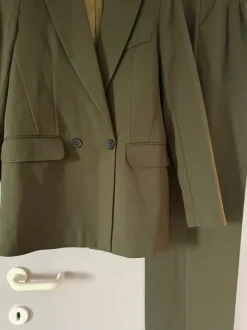 Ensemble tailleur pantalon - blazer + pantalon kaki