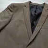 Esprit Herren Check Anzug beige/ braun