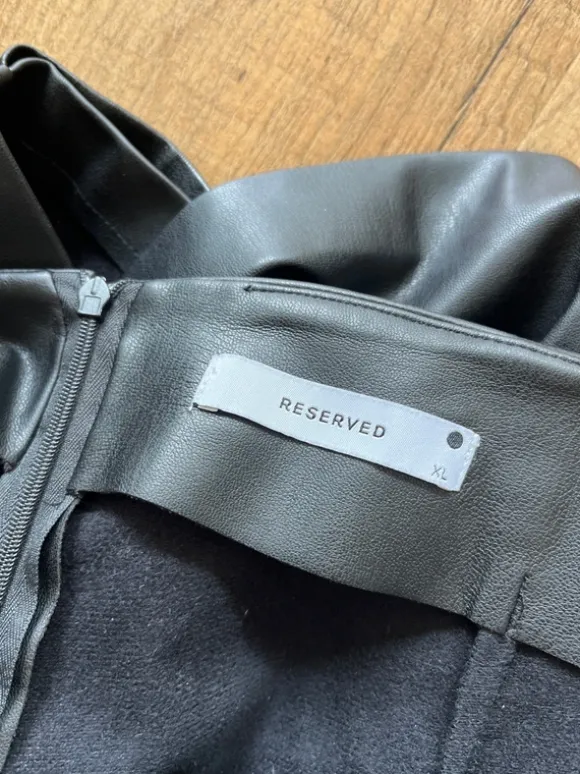 Fake-Leder Skort