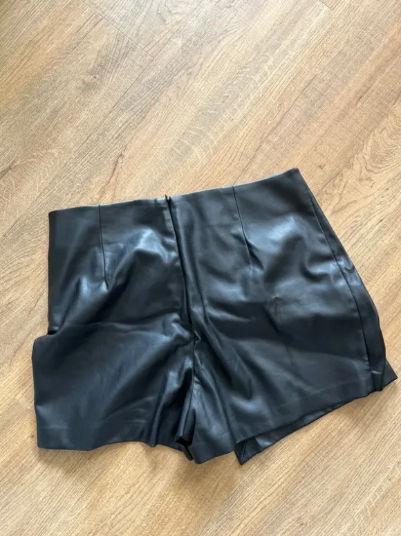 Fake-Leder Skort