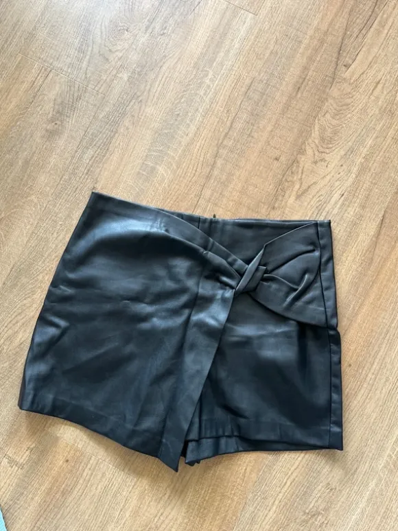 Fake-Leder Skort