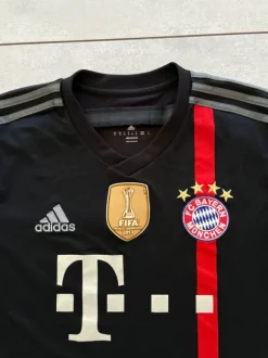 FC Bayern München Trikot 2014/15 M – Adidas Away Schwarz | FIFA Badge 🔥