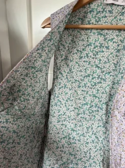 Florale Weste mit Blumenmuster pastell flieder