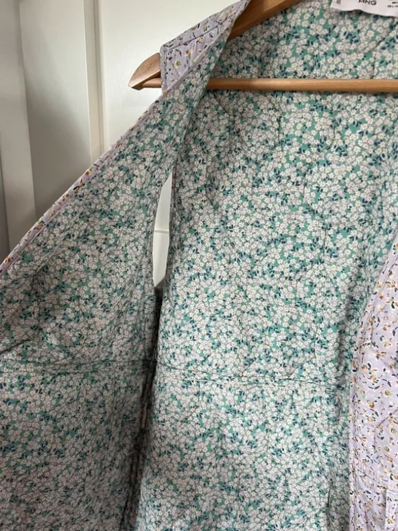 Florale Weste mit Blumenmuster pastell flieder