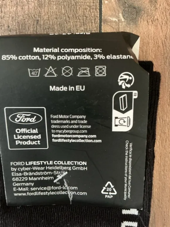Ford Mustang Socken Gr. 43/46