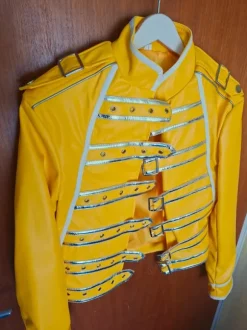 Freddy Mercury gelbe Kunstlederjacke