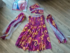 Fun Shack Kostüm Damen Hippie Kleid Größe L