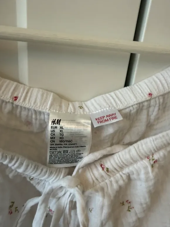Geblümte Pyjama Shorts H&M aus Baumwolle XL
