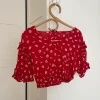Geblümtes rotes Sommer-Set