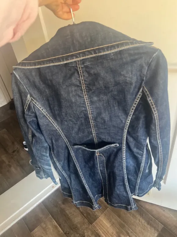 Geile y2K jeansjacke jeansmantel vintage tailliert 36/ 38 M dark Blue