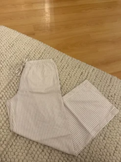 Gestreifte Baumwollhose