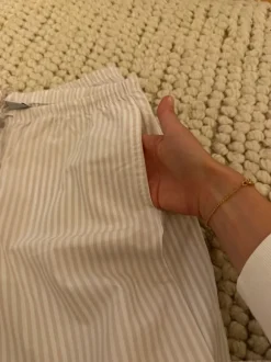 Gestreifte Baumwollhose