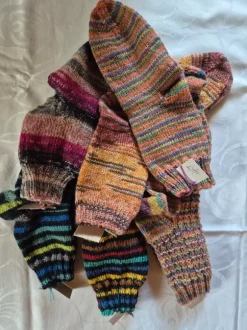 Gestrickte Strümpfe
