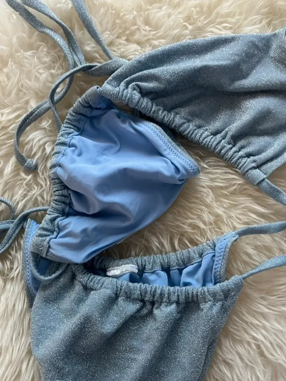 Glitzer Triangel Bikini H&M Gr. 42