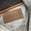 Graue Kapuzenjacke