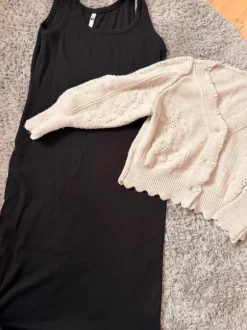 Gr.L | Basic Kleid + Strickjacke