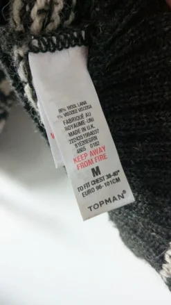 Grüner gemusteter Pullover von Topman