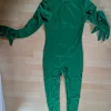 Grüner Unitard / Ganzkörperanzug mit Händen und Füßen