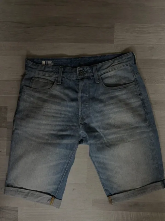 G-Star RAW 3301 Straight Jeansshorts