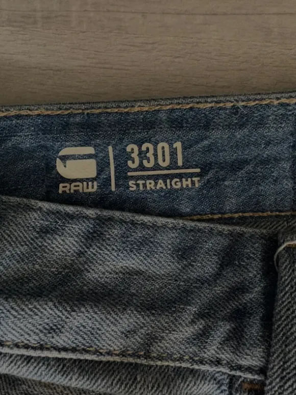 G-Star RAW 3301 Straight Jeansshorts