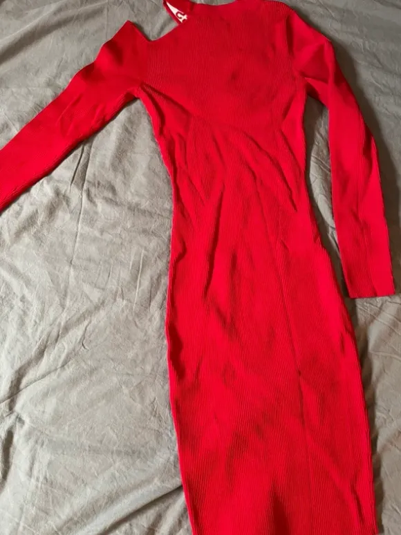 Guess Kleid, Rot, Knielang, Neuwertig, S