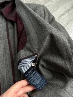 Hackett London Grey Striped wool Blazer Jacket Size: 52R