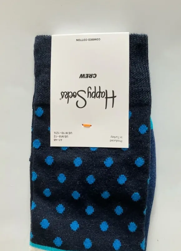 Happy Socks Crew | strepen en stippen (maat EU 41-46)