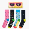Happy Socks 4er im Geschenkkarton Gr.41-46 NEU OVP