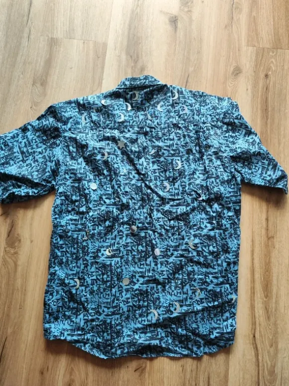 Hemd Mond Eton Shirts L 41/42 blau schwarz