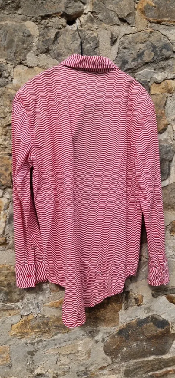 Hemd/Bluse gestreift rot/weiß