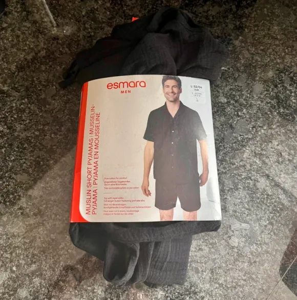 Herren Musselin Pyjama