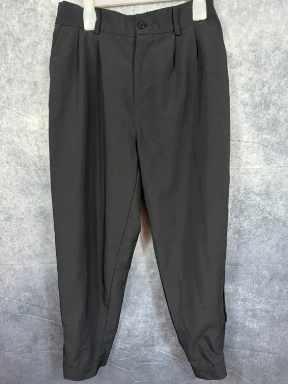 Herren schwarze Stoffhose Größe S