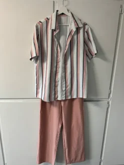 Herren Sommer Set Rosa Gr. M