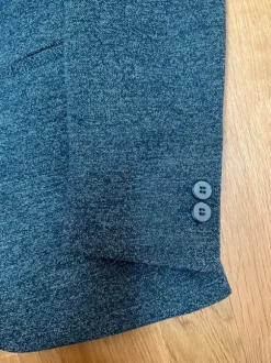 Herrensakko / Blazer - gemustert - blau / weiß - Slim Fit -