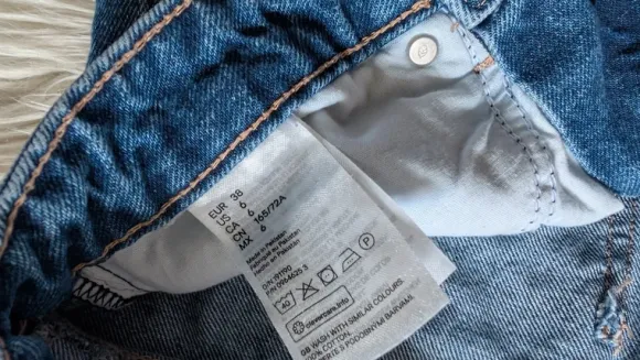 high Waist Lee Barrel Jeans 38 dunkelblaue Waschung Ballonjeans 80er Nena