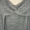 H&M - Pullover schulterfrei grau neu mit Etikett gr.L
